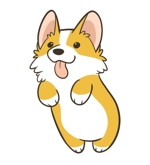 Раскраска Корги