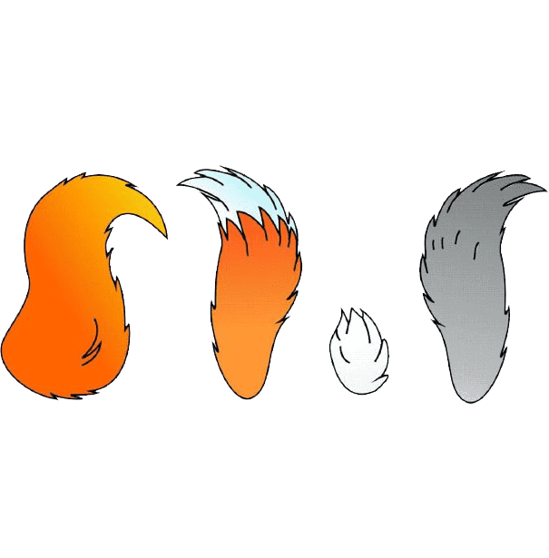 Раскраска Хвосты