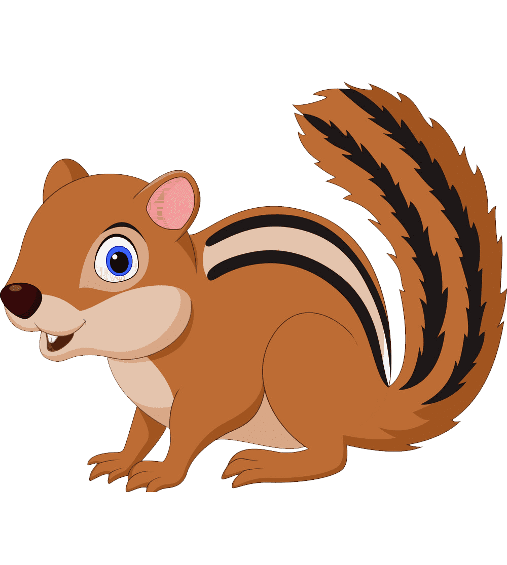 Раскраска Бурундук