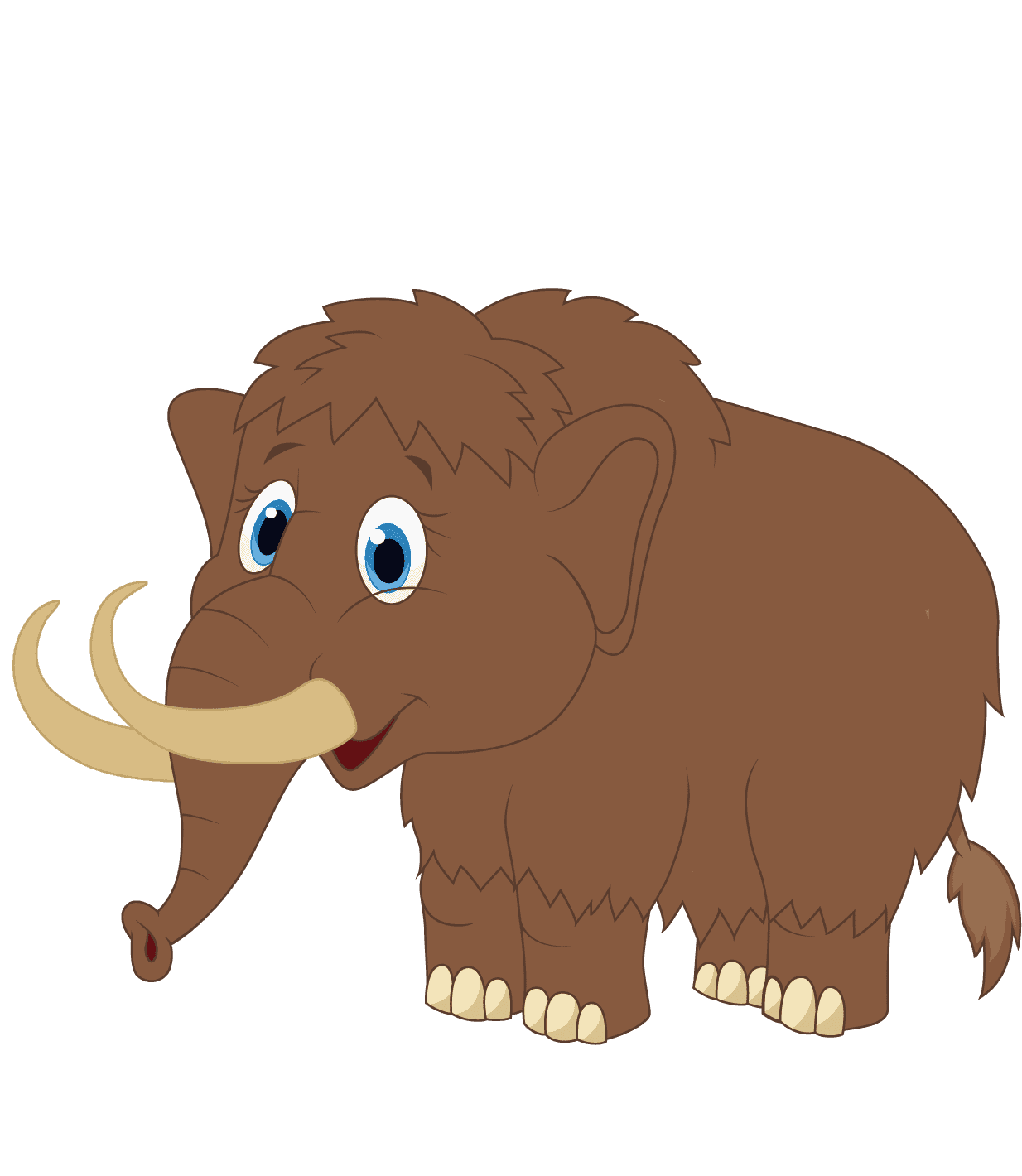 Раскраска мамонт