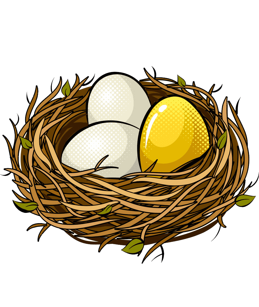 Раскраска гнездо