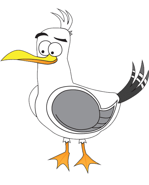 Раскраска Чайка