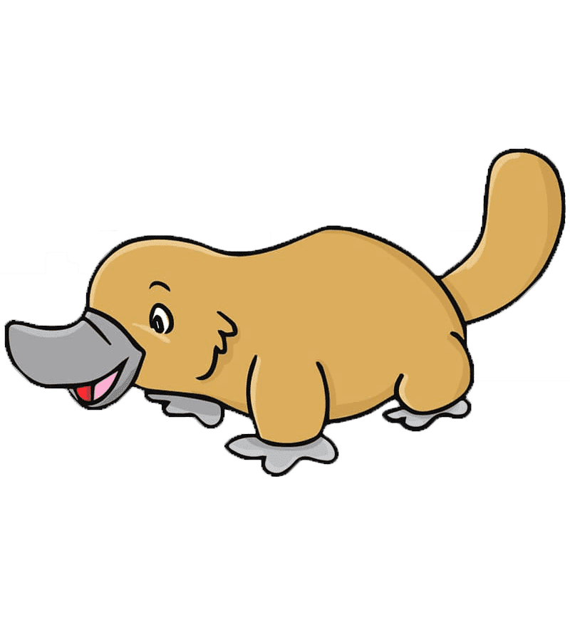 Раскраска Утконос