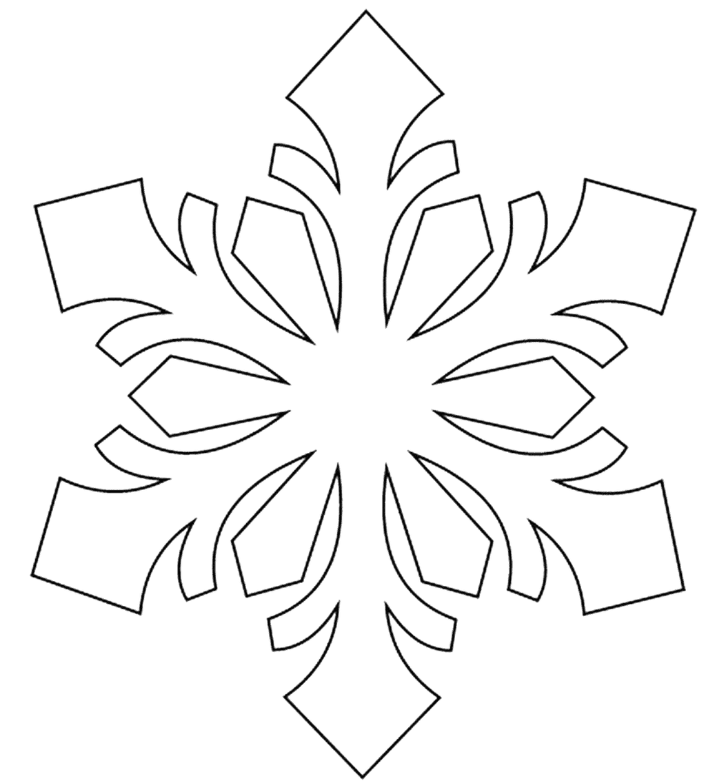 Трафарет Снежинка