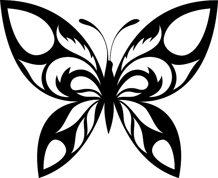 Трафарет и шаблон Бабочка
