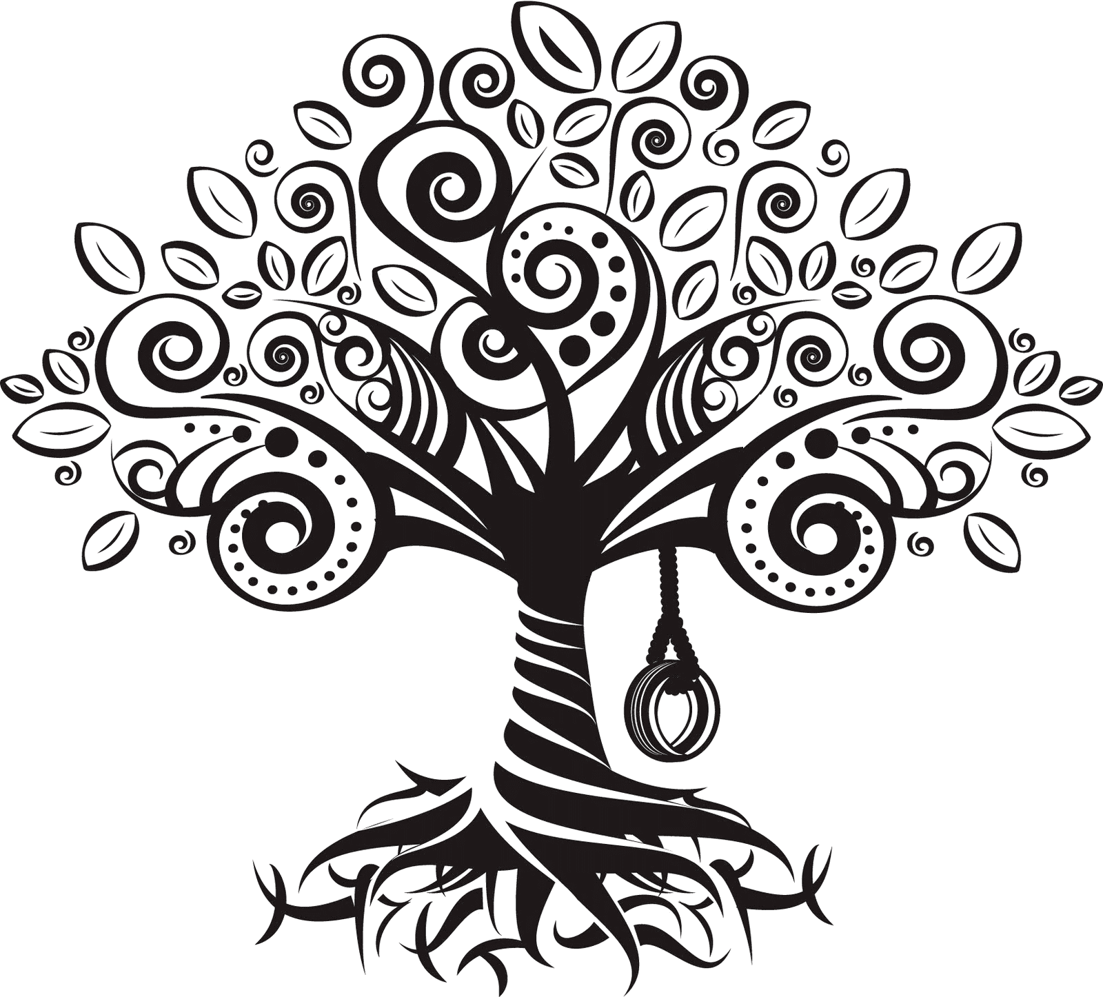 Трафареты и шаблоны деревьев