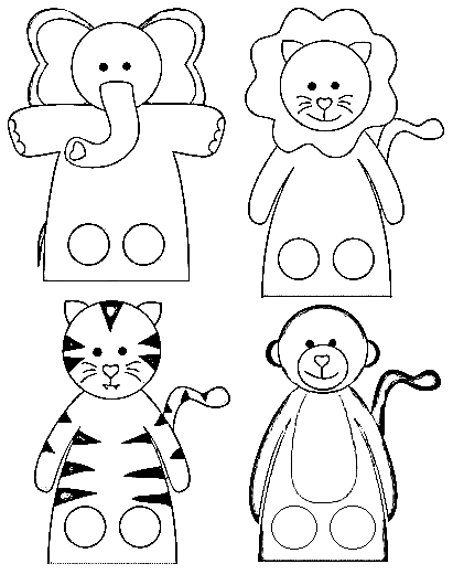 Трафареты и шаблоны кукол