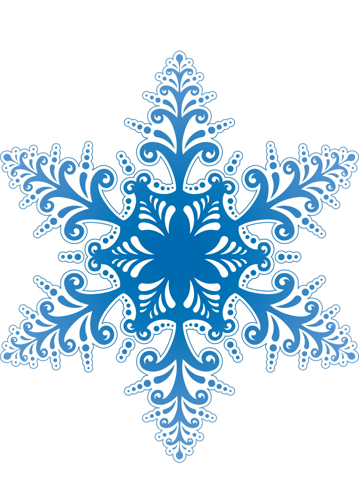 Раскраски Cнежинка