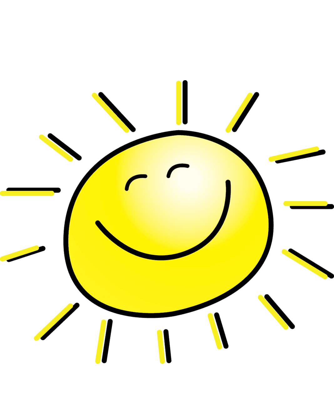 Раскраска Солнышко