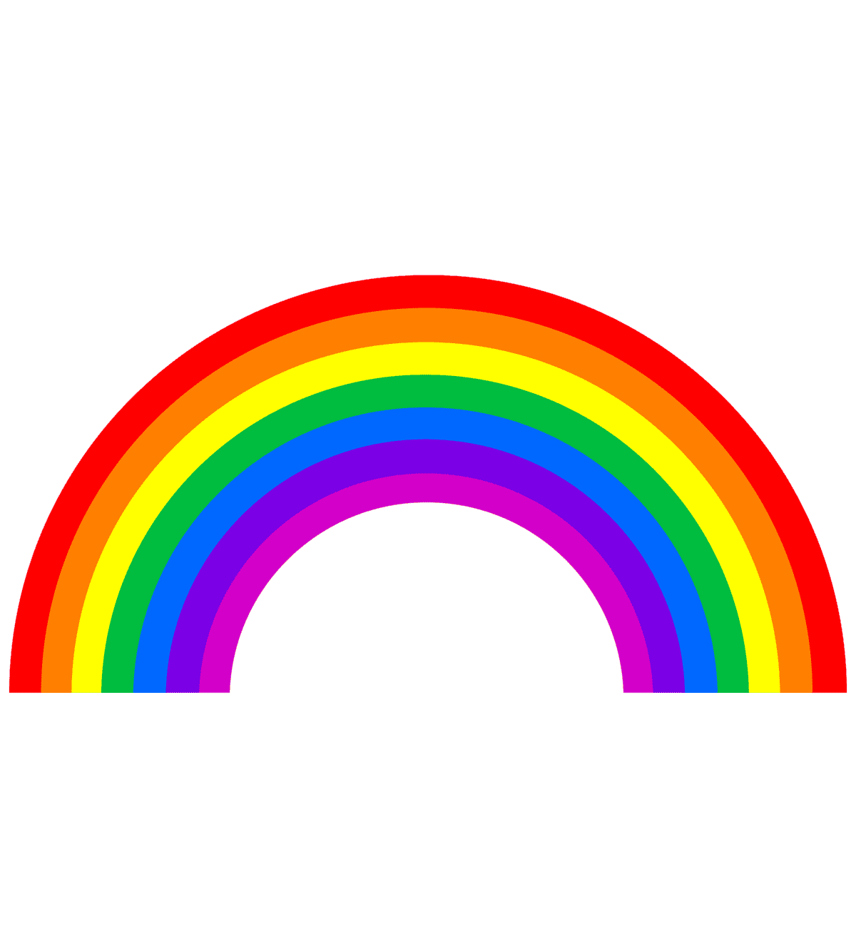 Раскраска Радуга