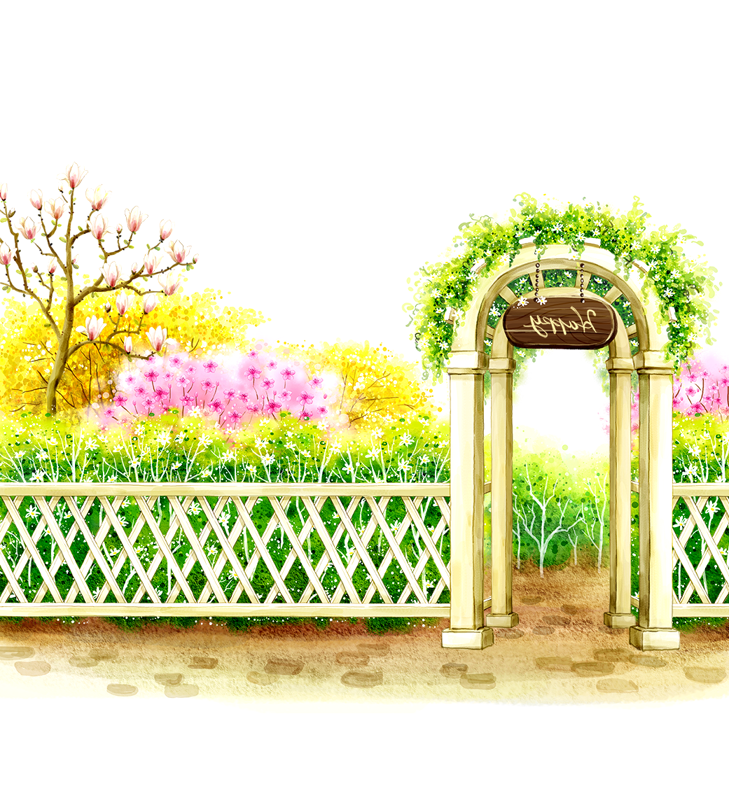 Раскраска Сад