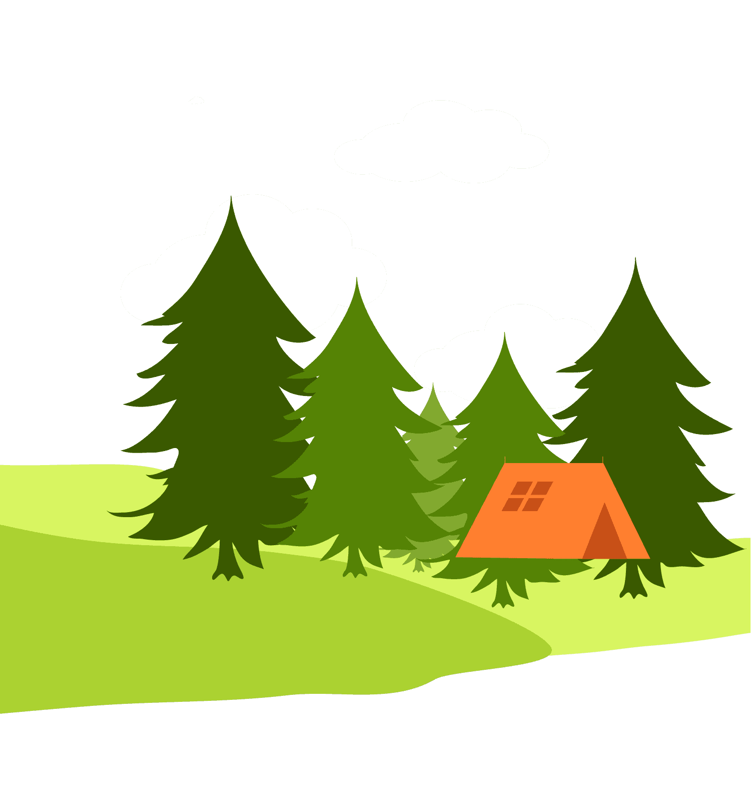 Раскраска Лес