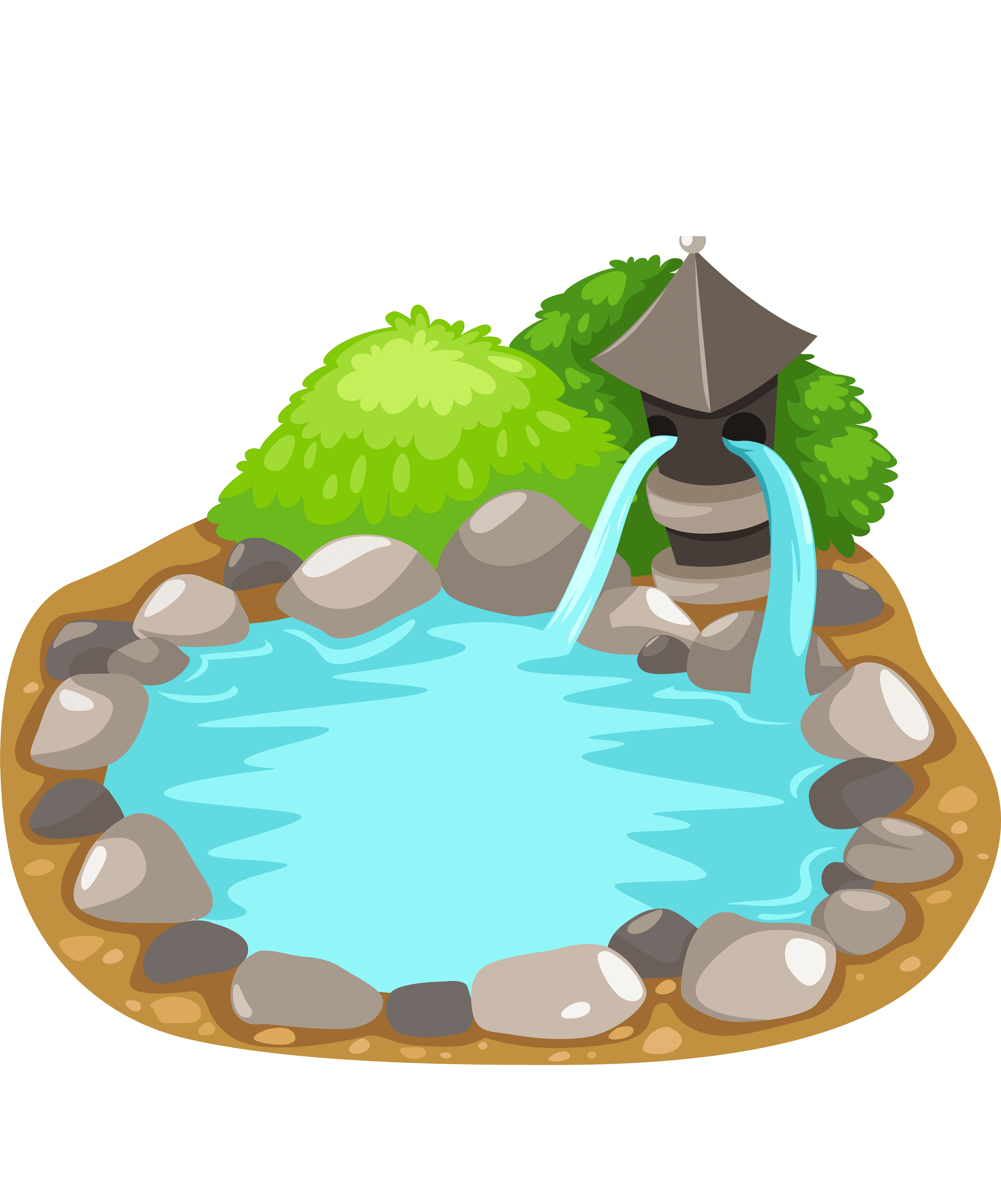 Раскраска Пруд