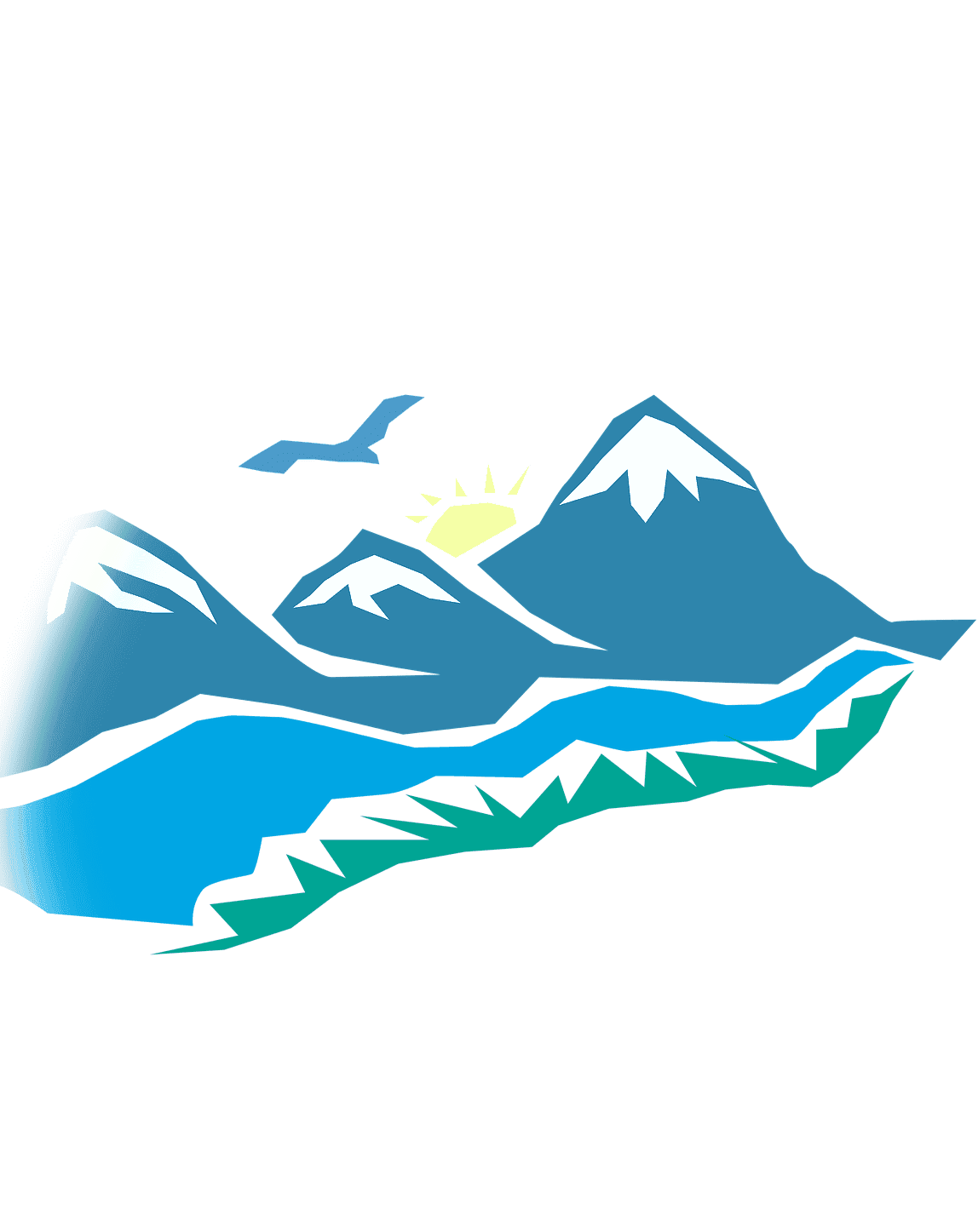 Раскраска Горы