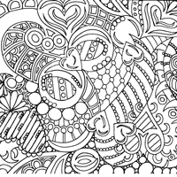 Раскраска антистресс для девочек 9 лет