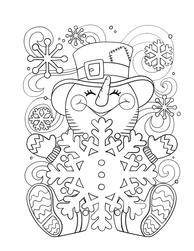 Раскраска антистресс новогодняя