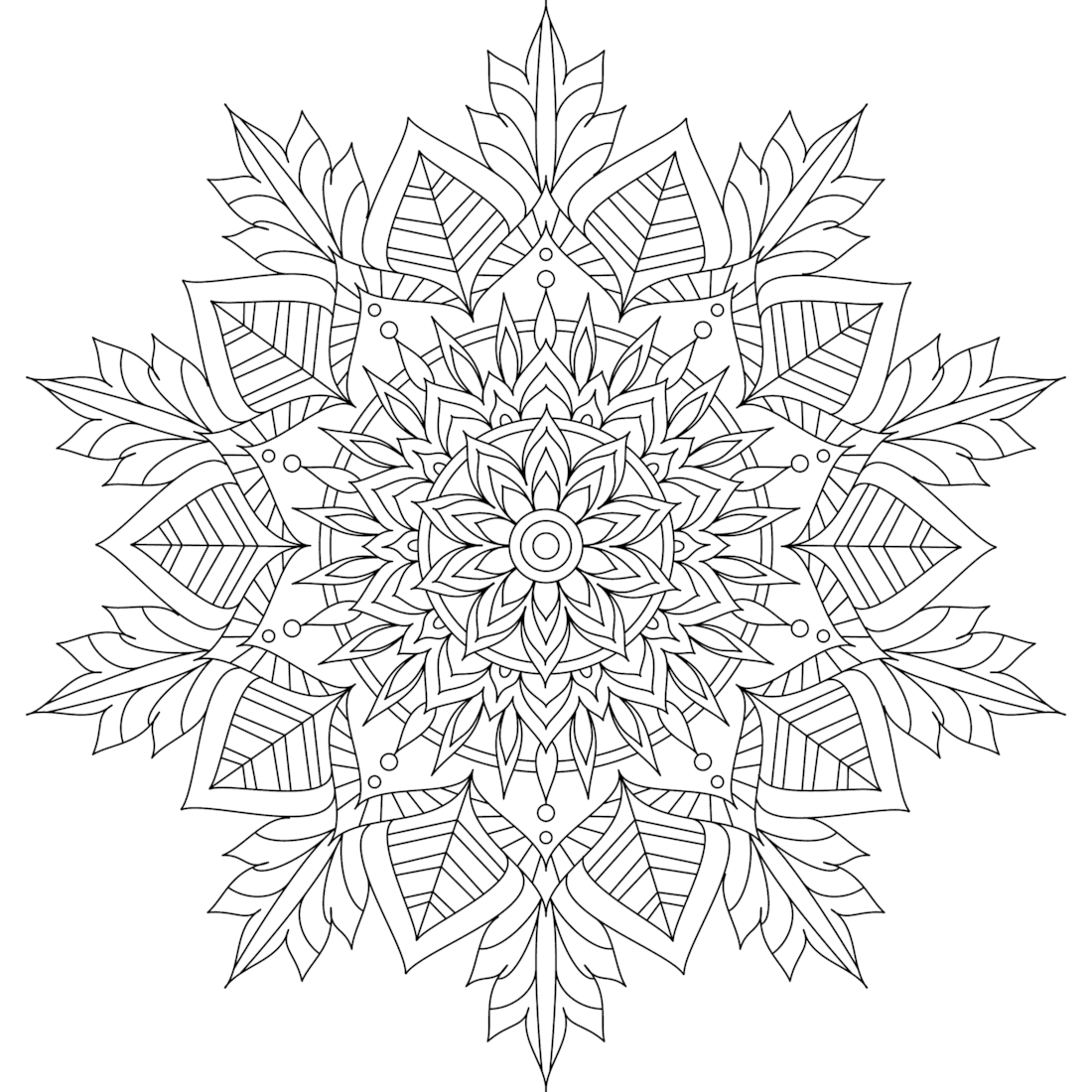 Раскраска антистресс зима