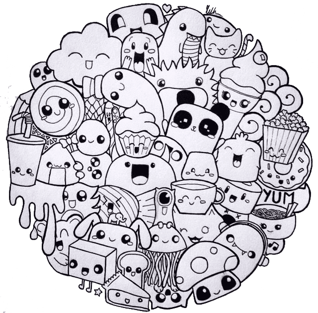 Раскраска Дудлинг