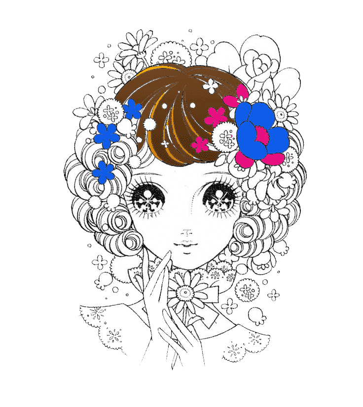 Раскраска антистресс аниме