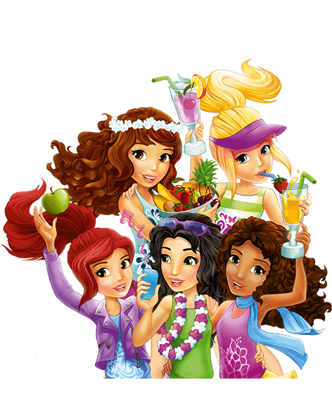 Раскраска Лего френдс